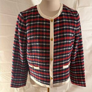 Brooks Brothers Plaid Buttoned Suit Jacket